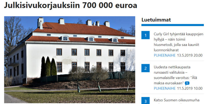 Länsiväylä: Rapistuvassa Träskändassa alkaa vihdoin tapahtua: Julkisivukorjauksiin 700 000 euroa / 14.5.2019