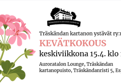Sääntömääräinen kevätkokous 15.4.2026