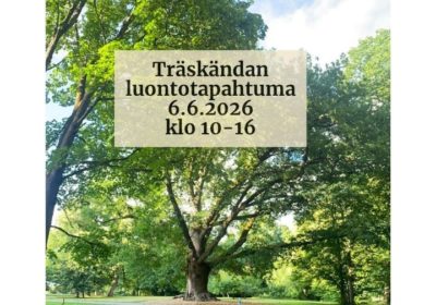 Träskändan luontotapahtuma 6.6.2026 kutsuu tutustumaan kartanopuistoon ja sen luontoaarteisiin