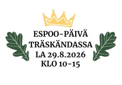 Espoo-päivä Träskändan kartanolla la 29.8.2026